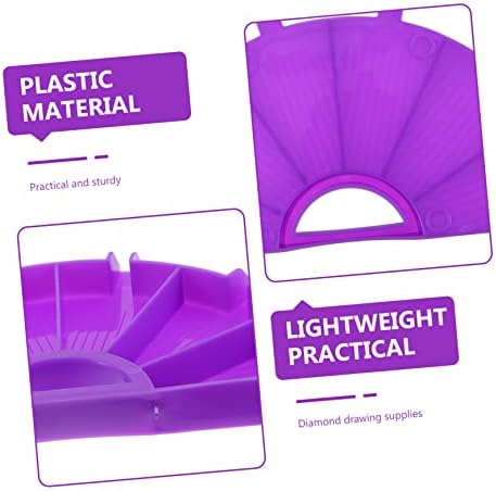 SEWOART 1 Постави Фиока За Складирање Виолетова Дупчење Пенкало За Складирање Пластика