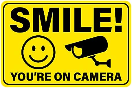 Насмевка ти Си На Камерата Безбедносен Знак-6 х 9