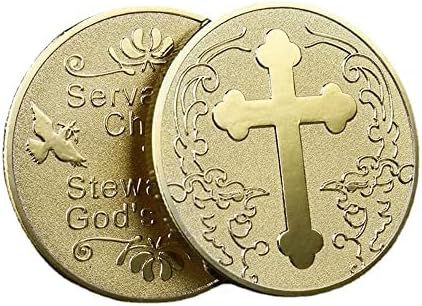 Религија Јахве Бог Го Сака Светот Монета Комеморативна Крст Монета Велики Петок Сребрена Монета Златник