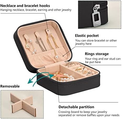Умирико маскирна мала кутија за накит, кутија за преносен накит за патувања за прстен, приврзоци, обетки, ѓердан, кутии за складирање на организатор