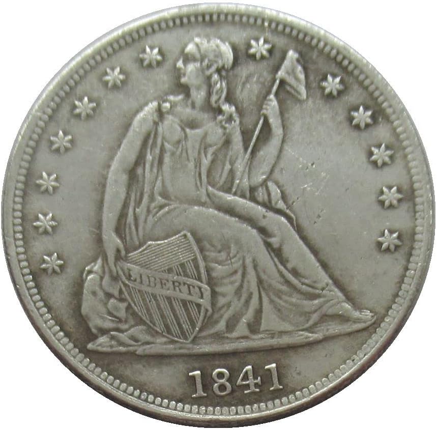 Американски знаме од 1 американски долари 1841 година позлатена реплика комеморативна монета