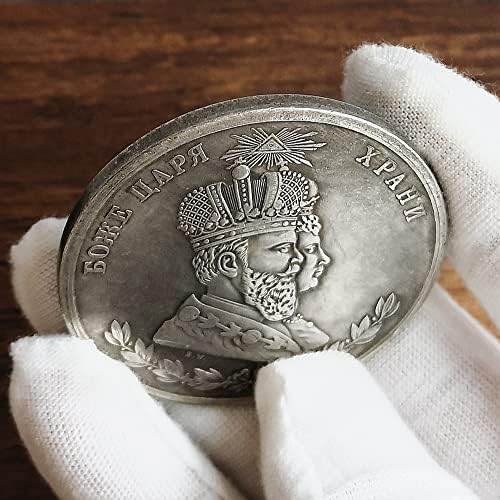 1883 Руски Антички Монети Бакарни Монети Комеморативен Медал Странски Монети Колекција На Антички Сребрени Долари Портрет На Главата