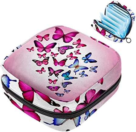 Период торба, санитарна торба за складирање на салфетка, торбичка за периоди, торба за шминка за патувања, пеперутка