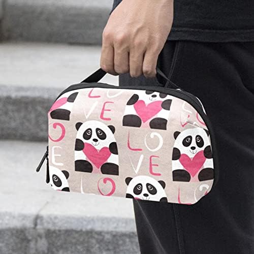 Преносни Електронски Организатор Торбичка Торби Панда Денот На Вљубените Патување Кабел За Складирање Торба За Хард Дискови,
