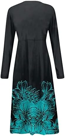 Коктел на Nokmopo фустани за жени вечерна забава есен и зимски секојдневен тенок долг ракав со цврста боја волнена облека од волнена