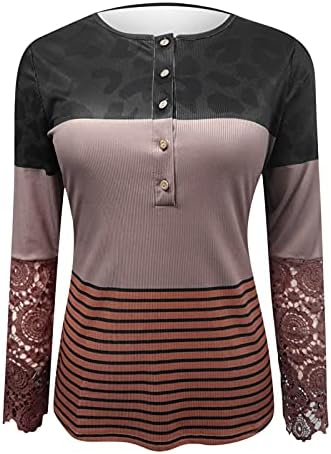 Црна вафла плетена кошула жени елегантна чипка маица врвна секси тенка плетена кошула опуштена фит -блуза со блуза на отворено