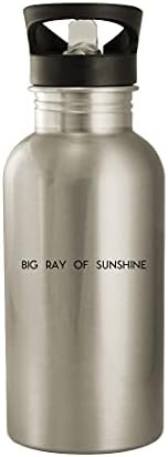 Подароци на Ник Нок Биг Реј од сонце - 20oz Не'рѓосувачки челик отворено шише со вода, бело