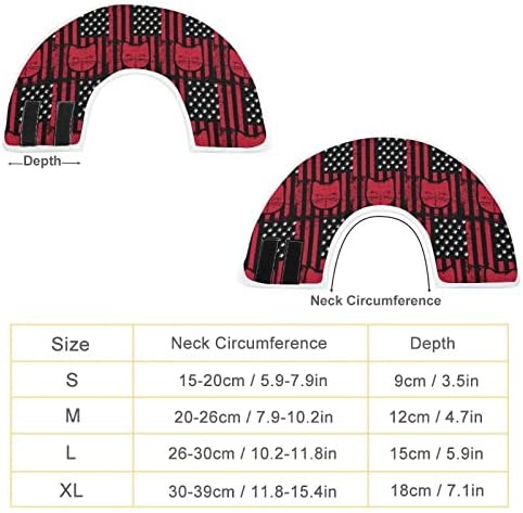 Американска Мачка Знаме За Печатење Куче Конус Јака Прилагодлива Јака За Обновување На Миленичиња Заштитна Јака За Кучиња Мачки