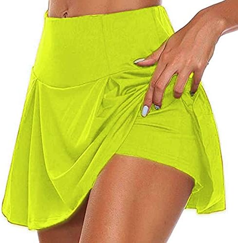 Тениско здолниште за тениско здолниште за жени за жени кои влечат еластични џебови на половината, обични панталони за плажа