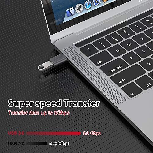 Надградба НА USB C ДО USB Адаптер 2 Пакет Thunderbolt 3 ДО USB 3.0 Адаптер Компатибилен Со MacBook Pro 2019 И Порано, Macbook