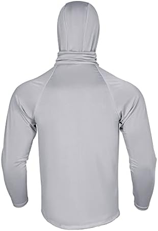 Машка кошула со качулка за мажи со долги ракави УВ Сонце заштита врвови на отворено, носење мастички дуксери пуловер