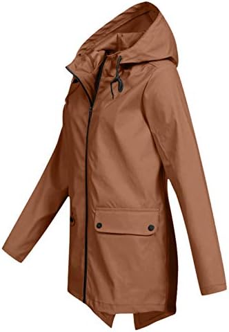 Sinzelimin женски качулка и палта мода цврста боја на отворено ветерно, плус големина лабава обична надворешна облека ветерници