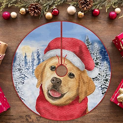 Божиќно Куче Со Шамија Божиќно Дрво Здолниште 48 Инчи За Љубител На Кучиња Божиќни Орнаменти Мат Рустикални Украси За Домови Новогодишна