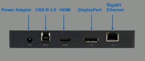 Accell USB 3.0 Универзална докинг станица со двојно видео HDMI и DisplayPort, 4K UHD, Gigabit Ethernet, Audio, 3 USB 3.0 порти - Windows
