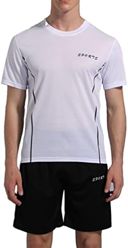 Фудбалска униформа во фудбалска фудбалска униформа во Хансбер со активни шорцеви постави 2 парчиња спортска облека за летни тренерки