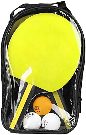 Ликсада пинг-понг лопатки и сет пакет за пинг-тенис од 2 рекети за пинг-понг со 3 топки и носат торба за почетници момчиња девојчиња- комплет за стартување на пинг-пон