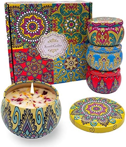 Орентас, миризливи свеќи за подароци, чиста природна соја за восок од ароматерапија, туристички калај -свеќи за домашна медитација, подарок
