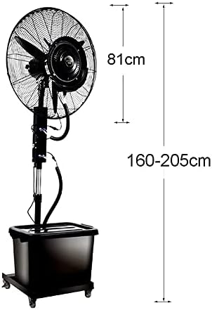 Вентилатори ЗА ДИТУДО, Комерцијален Надворешен Вентилатор За Магла Со Голема Брзина Индустриски Ладен Вентилатор За Пиедестал/Осцилирачки/Прилагодлив
