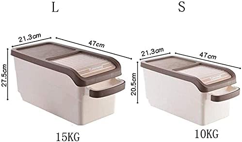 Контејнер за сад со жито од жито од ориз за складирање на ориз за домаќинство и запечатен цилиндер на ориз задебелена кутија за зачувување