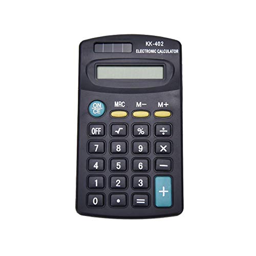 1 п.п. батерија со напојување на училишна канцеларија на џеб големина мини 8 цифрен електронски калкулатор црна боја