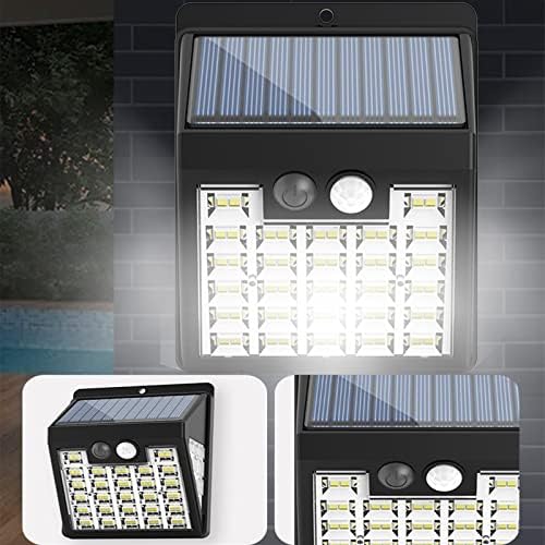 KE1CLO соларни напојувани светла за поплави, IP65 водоотпорни, 3 режими на светлина, сензор за движење на надворешни безбедносни светла, соларни