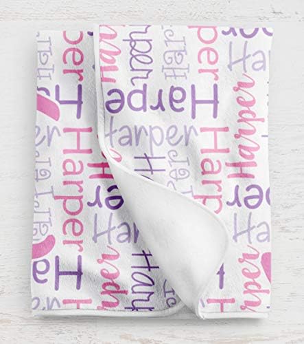 Безбедносно бебе ќебе монограмирано - бои за девојчиња - подарок за туширање