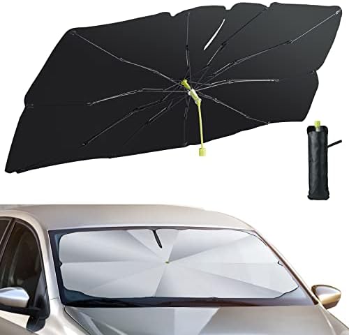 Чадор на шофершајбната на шофершајбната на автомобилот Дахунеко, чадорот со преклопни автомобили со чадор за сонце за шофершајбната на