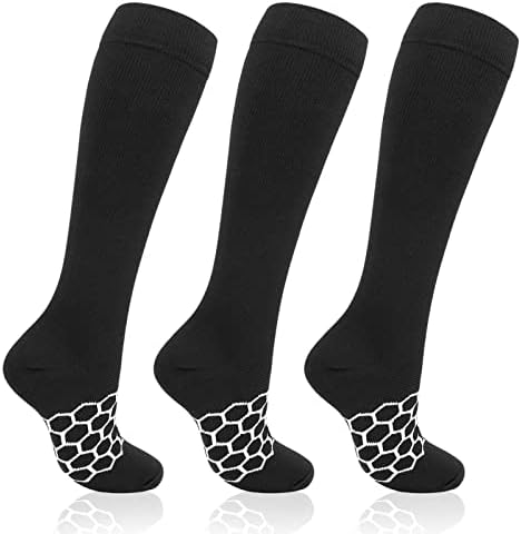 Чорапи за компресија Xaivezl за жени циркулација плус чорапи за компресија со големина широко теле колено висока поддршка xxl 3xl 4xl