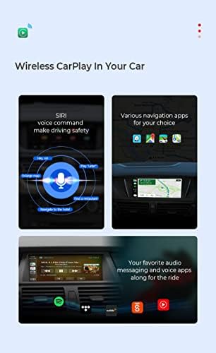 Kyebriq Q2 lite безжичен адаптер за CarPlay | Iredичен до безжичен Apple CarPlay | Фрли ги вашите кабли