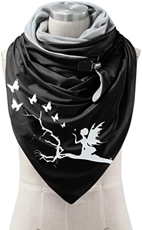 Марами за печатење на пеперутки завиткуваат модни марами модни меки шалови, топла лента за глава на шал и шал