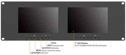 LILLIPUT rm-7024 Двојна 7 3ru Решетката Монитори 800X480 Со Двојна 7 Екрани И Двојна ДВОЈНА VGA, Видео &засилувач; DVI во / излези Официјален