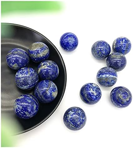 Suweile JJST 1PC 24-26mm Природна лапис лазули топка сина кварц кристална сфера камен лекување декор природни камења и минерали 0304