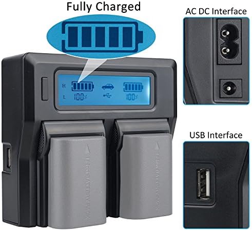 FOTGA EN-EL15 EN-EL15A LCD LCD Dual Battery Charger за Nikon D7000 D780 D850 D800 D800E D7100 D7200 D500 D600 D610 D750 D810 1