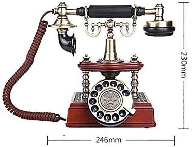 Ретро гроздобер Телефонски кабел за фиксна фиксна телефонска канцеларија Европски стил креативен ретро ротирачки телефонски телефонски фиксни фиксни
