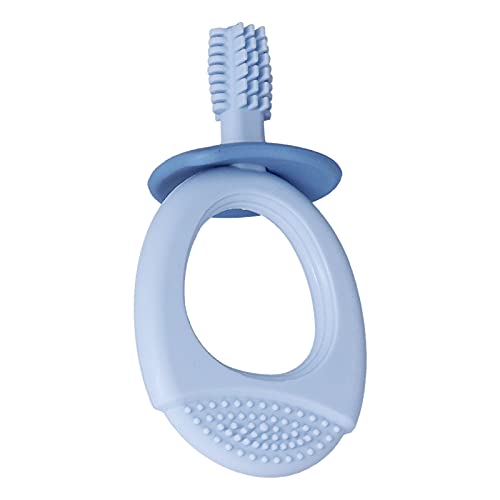 Силиконска четка за прсти, 360 ° четка за четка за коса за бебиња за заби за новороденчиња што може да се одвојат издржливи меки влакна за дете