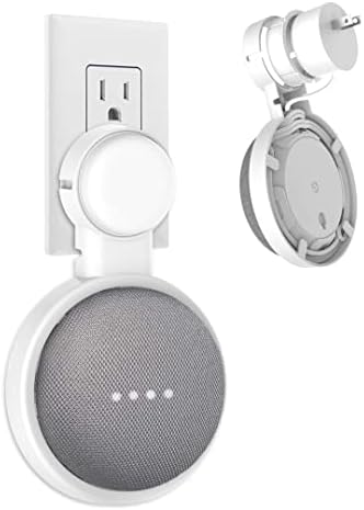 Homemount Wallид монтирање за Google Home Mini или Google Nest Mini, Додатоци за заштеда на простор за заштеда на простор за Google Mini Voice Assistant