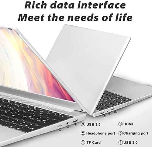 Smart-us_ Win 10 Pro/Office 2019 € 15.6-инчен FHD Голем Екран лаптоп со високи Перформанси со голема Брзина celeron J3455 8G RAM МЕМОРИЈА
