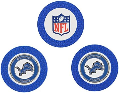 Team Golf NFL маркери за топки за голф, големина на покер со покер со помали двострани маркери на емајл