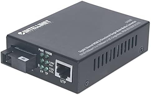 Intelliet Gigabit Ethernet WDM дво-насочен единечен режим на медиумски конвертор