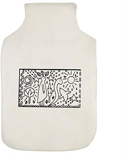 Азида „Лице, животни и природа“ капаче за шише со топла вода