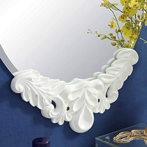 Огледало за шминка за убавина на Зчан, Европска смола овална бања спална соба, декоративна декоративна анти-магла HD козметичка огледало