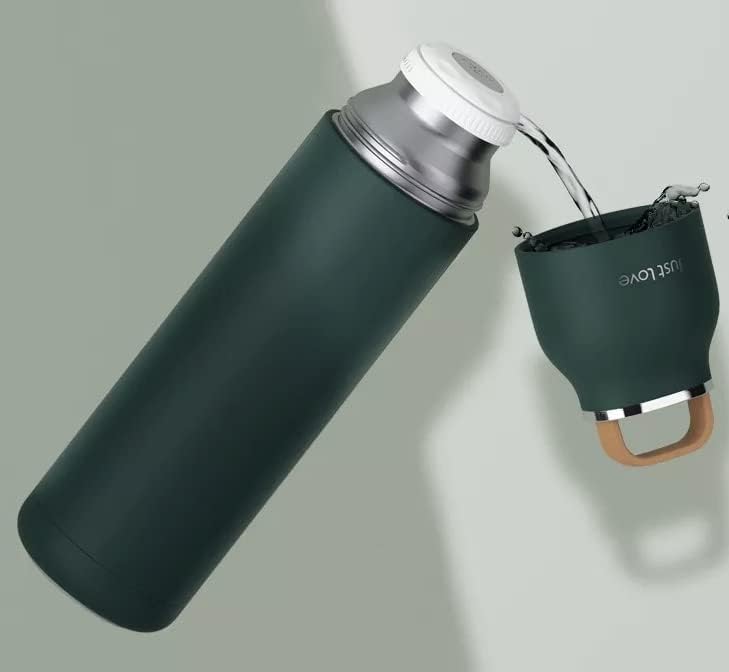 Вакуум со вакуум од не'рѓосувачки челик со капаче за рачка - 500мл - модерен, минималистички и елегантен дизајн