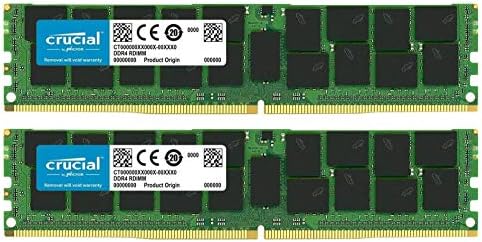 Клучен Пакет СО 64GB DDR4 PC4-21300 2666MHz RDIMM, Двојно Рангирана Регистрирана ECC Меморија