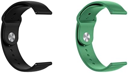 Еден ехелон Брза за часовници за часовници компатибилен со Huawei Watch Fit 2 Active Edition Silicone Watch Strap со заклучување на копчето,