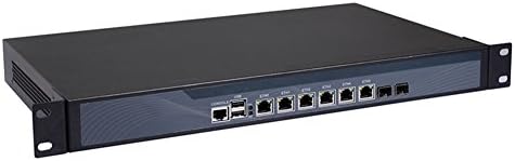 Firewall, VPN, 1U RackMount, мрежен безбедносен апарат со AES-NI 6 INTEL 82574L LAN 2 I-350 SFP Celeron 3855U Barebone R10