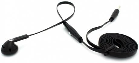 Рамен кабел црна рака на моно -слушалки со моно слушалки со единечна слушалка за слушалки за моторола мото x / moto g, razr m, droid razr /