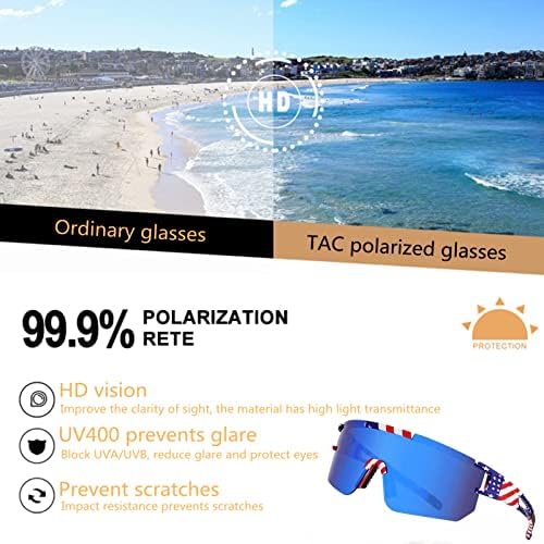 ЖАБАО Поларизирани Очила за Сонце За Жени и Мажи-Ув400 Спортски Очила За Сонце Против Ув Заштита За Спортови На Отворено