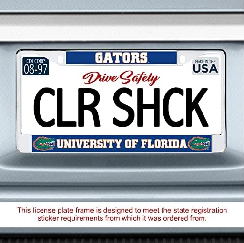 Colorshock боја шок Флорида гејтс во боја на метална регистарска табличка, сина