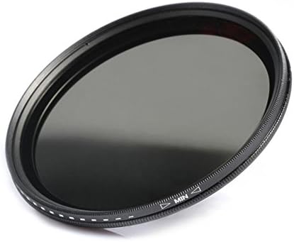 Ultra Slim Fader Променлива ND2 до ND400 Неутрална густина прилагодлив на ND Flent Filter за леќи на фотоапаратот со големина на конец на филтрирање од 58мм, за Canon Rebel XS T5i T3I T3I T2I T1I T3 6D 7D