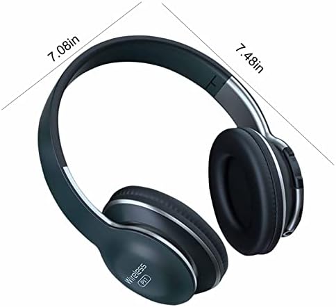 Hombom Bluetooth Слушалки Преку Уво, Лесни Безжични Слушалки Со Длабок Бас, Преклопливи 5.0 Bluetooth Слушалки Со Микрофон